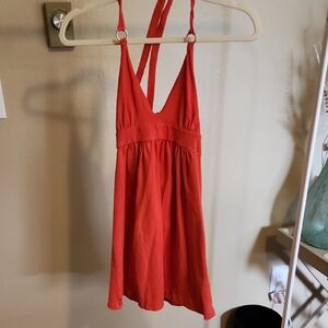 Moda International Vibrant Red Top